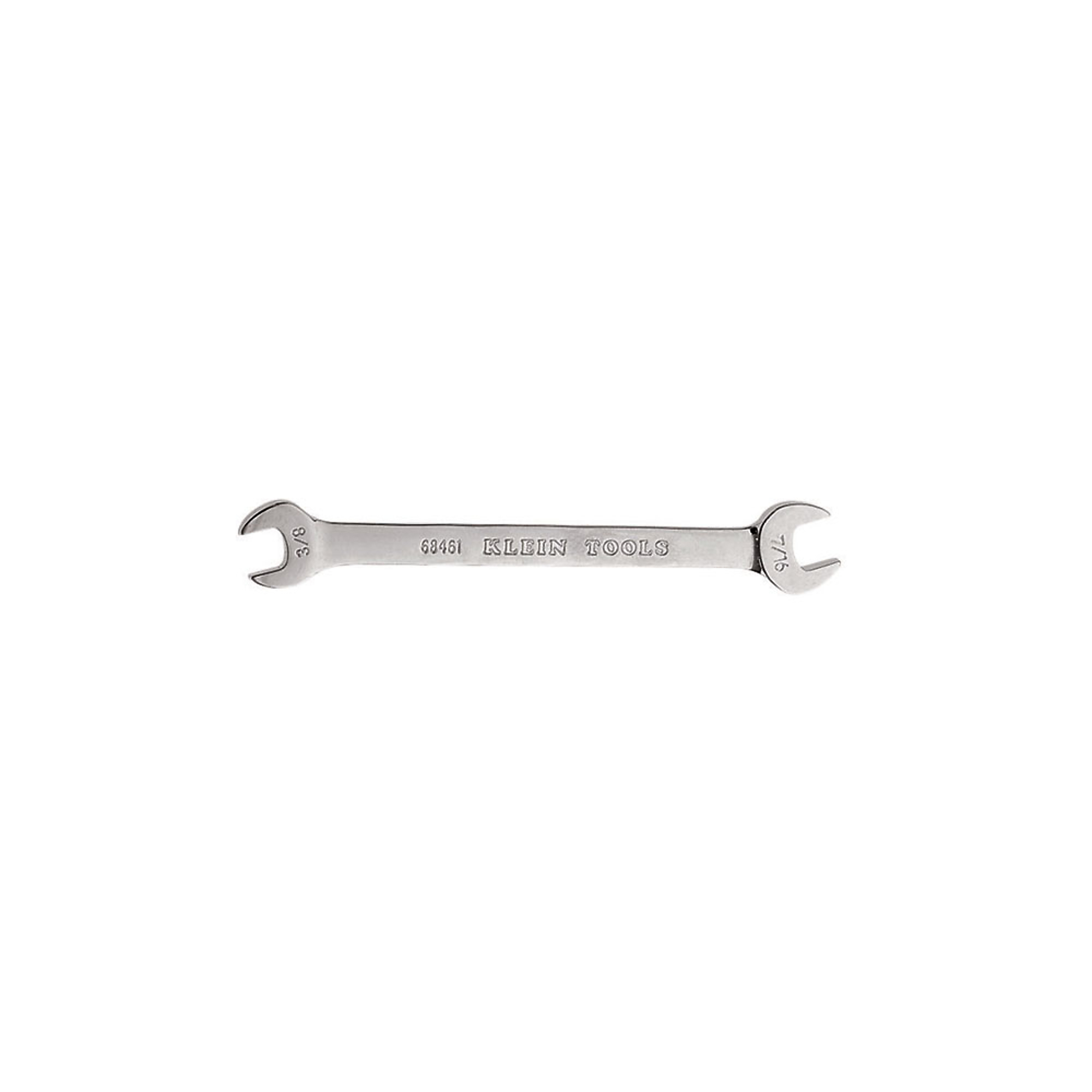 Klein Tools, Open-End Wrench 3/8in., 7/16in. Ends, Model# 68461